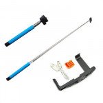 Wholesale Bluetooth Selfie Stick with Large Clip (Black)